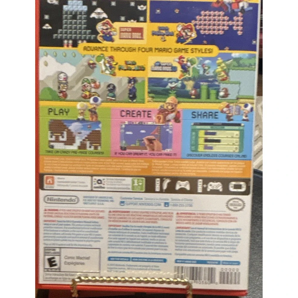 Nintendo Wii U Super Mario Maker 2015 Complete Untested NTSC READ